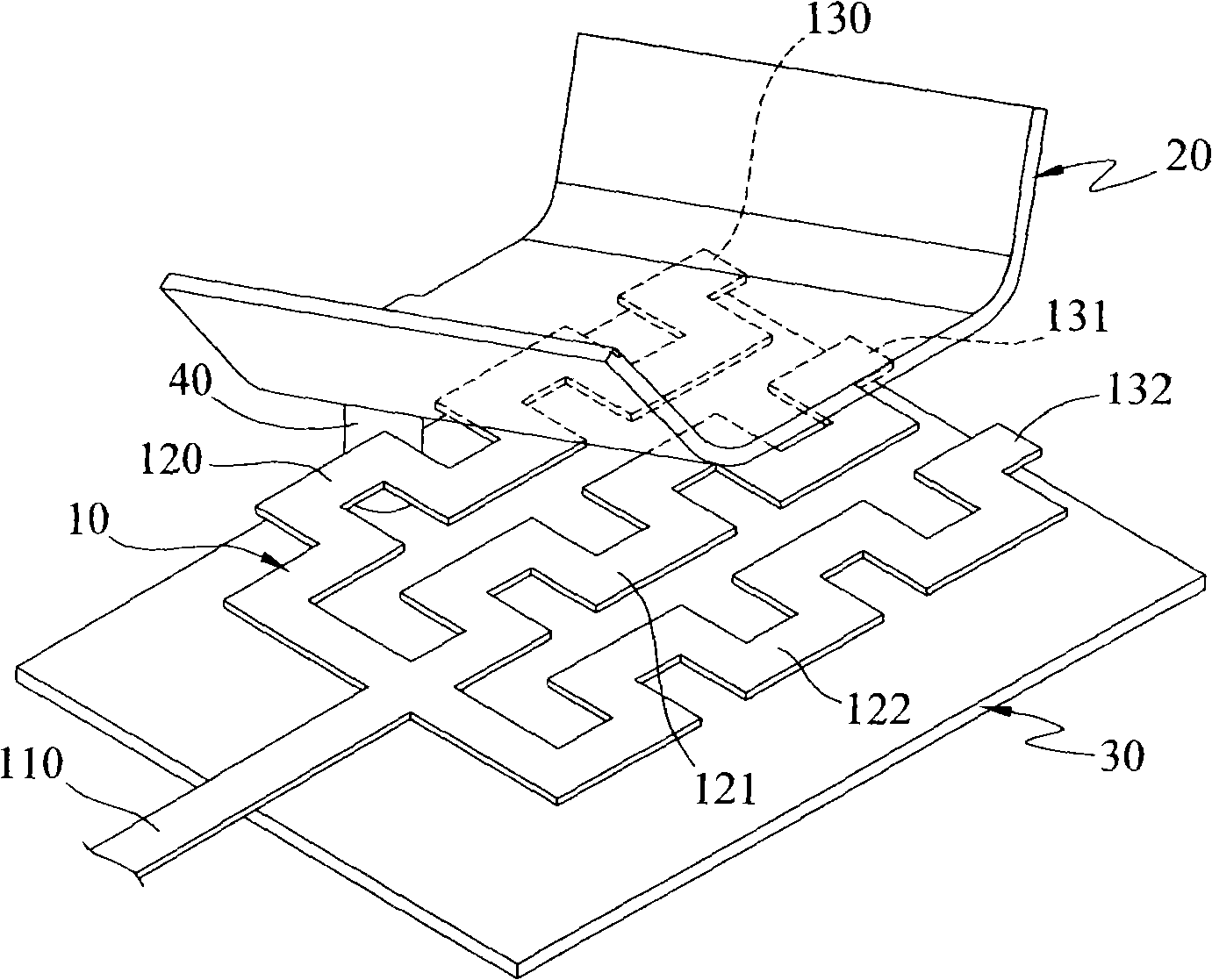 Adjustable antennae phase shifter