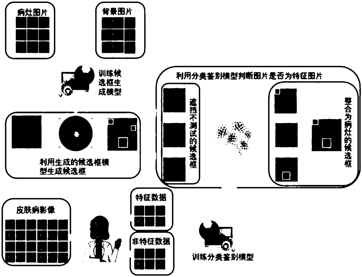 Lesion localization method for skin disease image