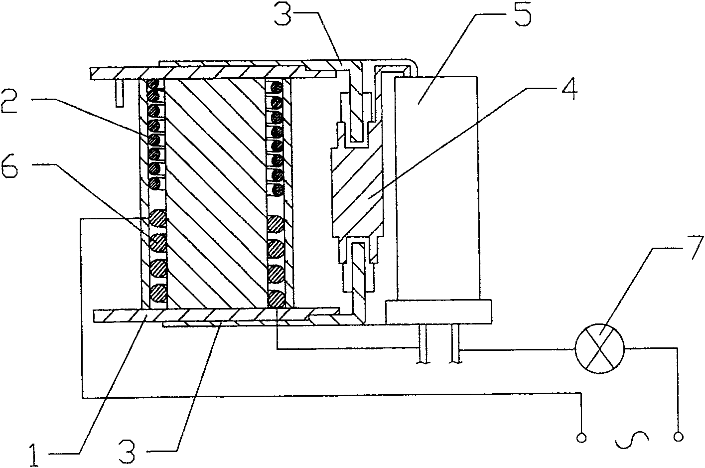 A magnetic self-perpetuating relay for the over current protection