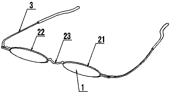 Nasal stent-free discoloration antifogging glasses