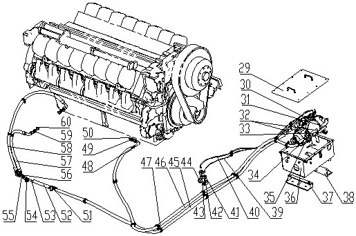 Cold starting system and cold starting method for mining dump vehicle