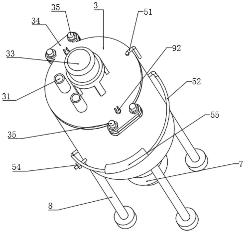 Preparation method and equipment of magnetic nanocomposite material