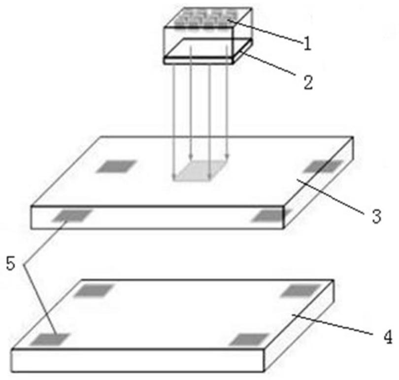 Stepping exposure method based on UV-LED photoetching light source