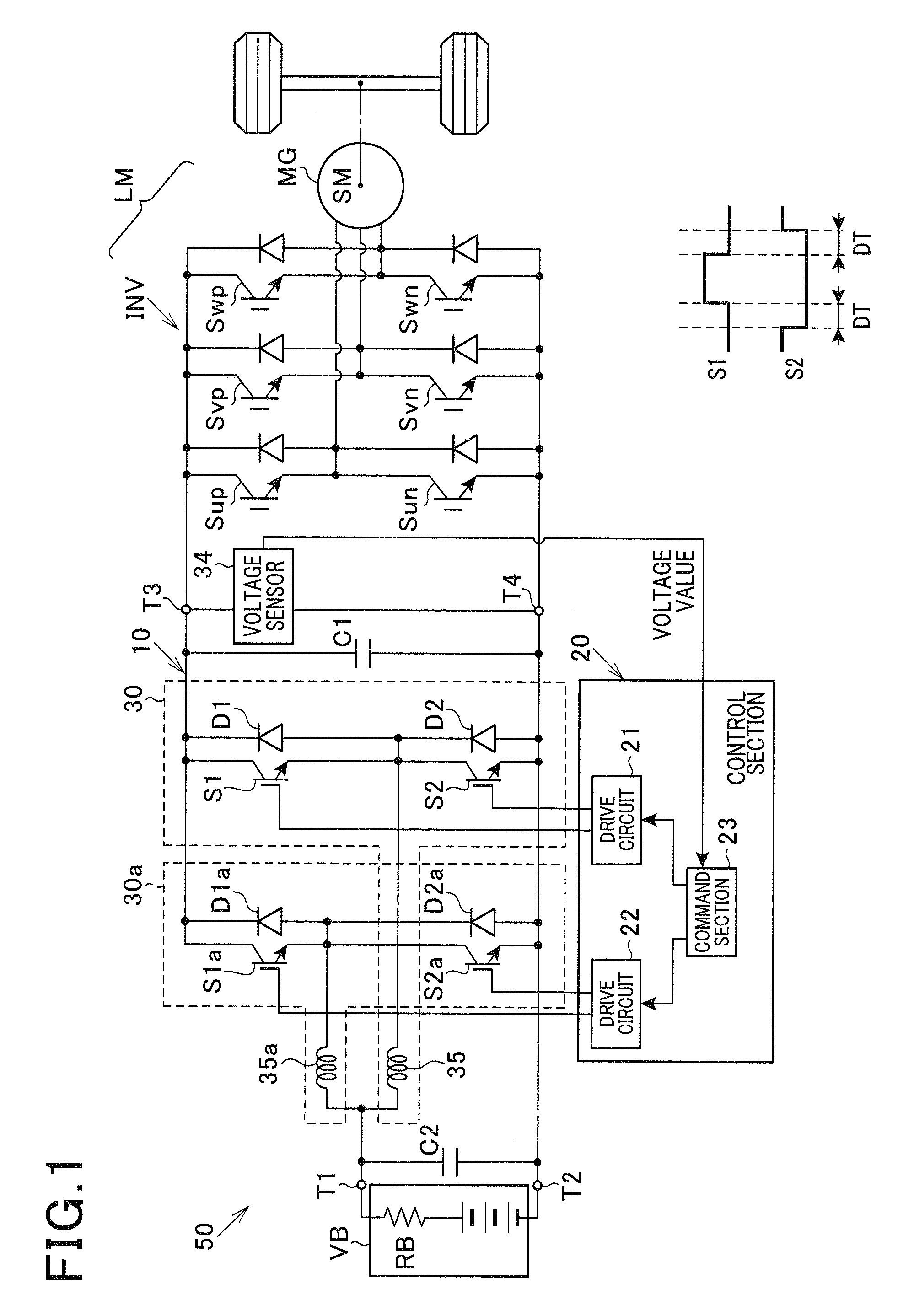 Voltage converter and voltage converter system including voltage converter