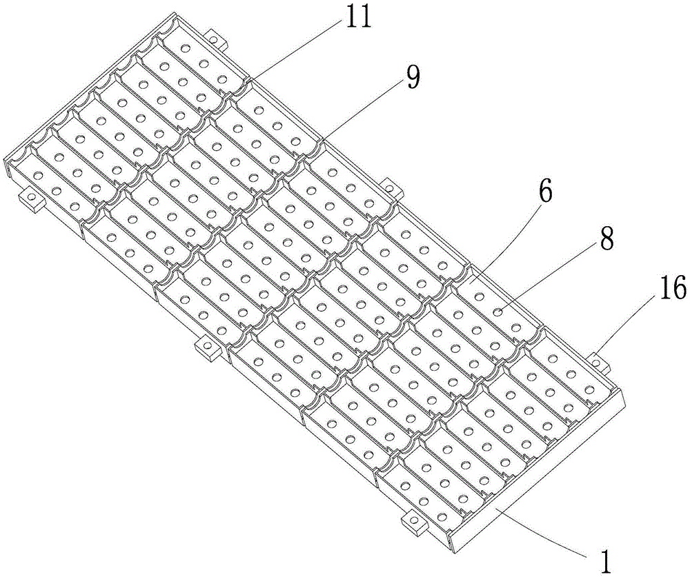 Battery module supporting frame and battery module