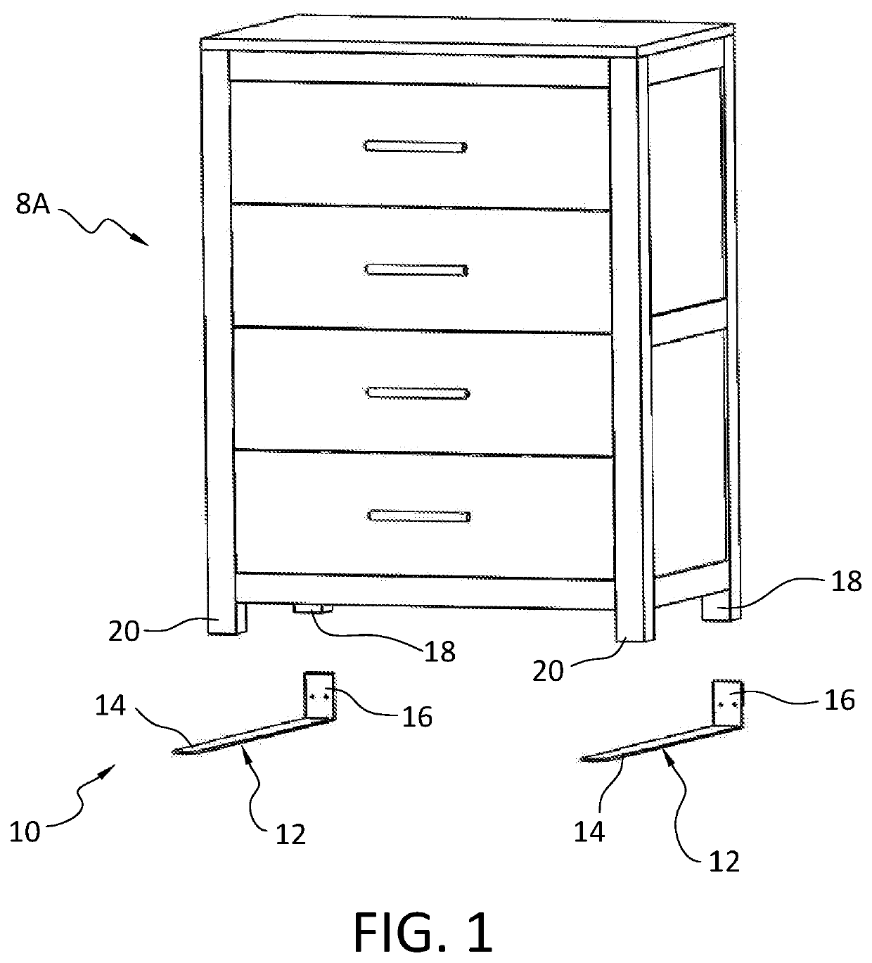 Furniture with Anti-tipping features