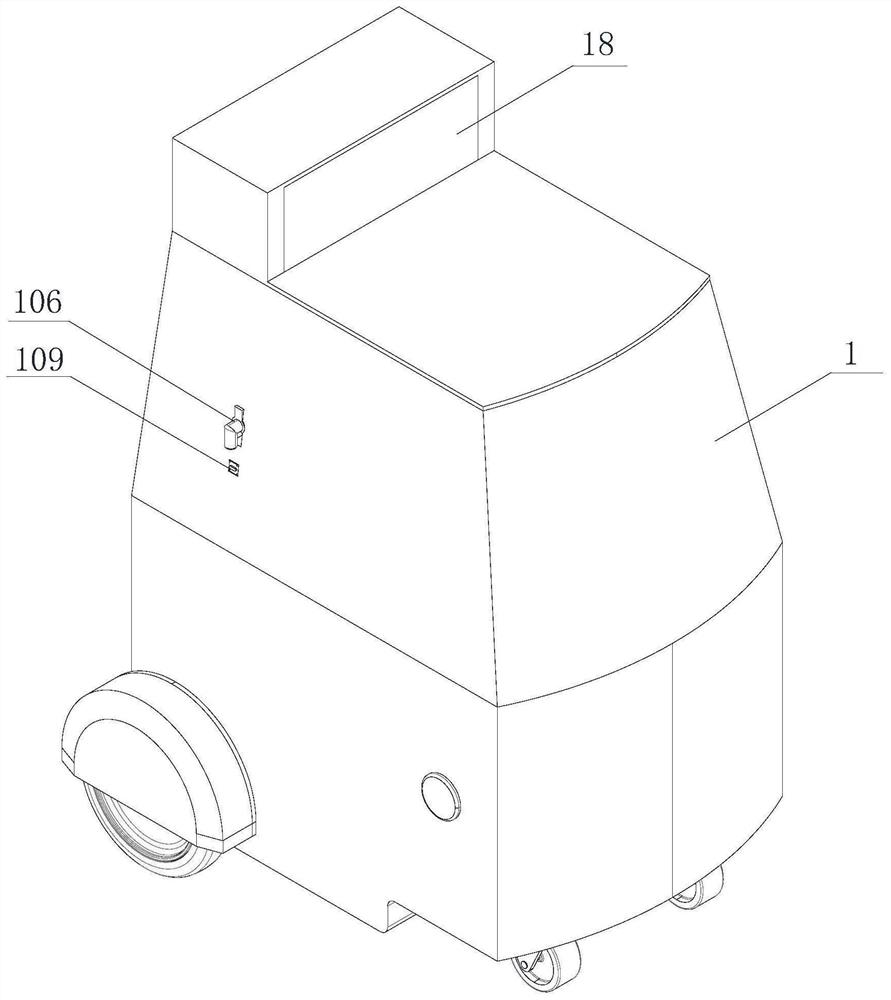 Multifunctional cleaning and tea making all-in-one machine for conference