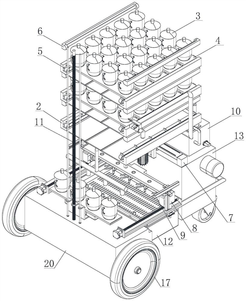 Multifunctional cleaning and tea making all-in-one machine for conference