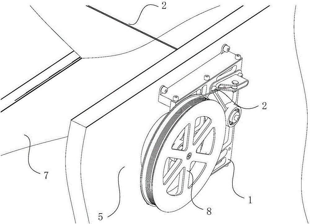 Passive unfolding and folding guide mechanism for flexible solar array