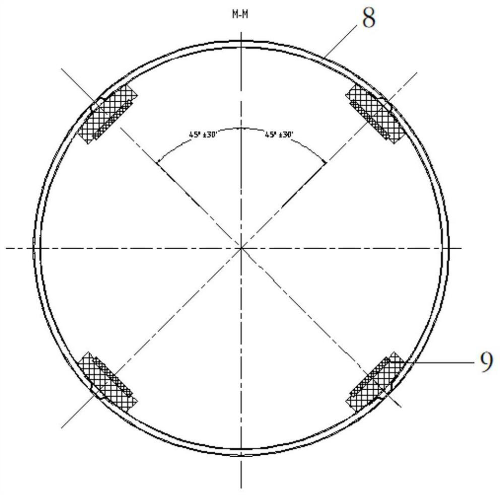 A slide radial pressing device