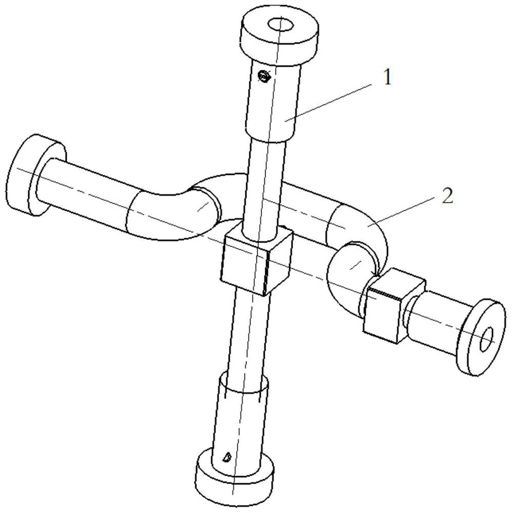 A slide radial pressing device