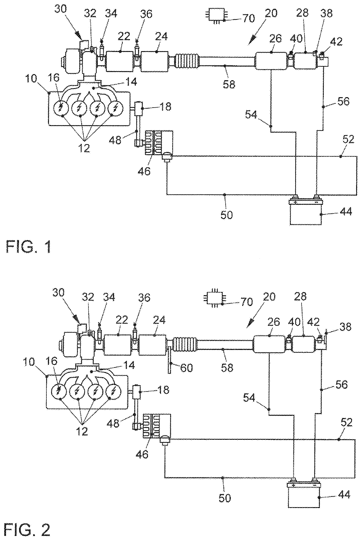 Exhaust aftertreatment system and method for regenerating a particulate filter