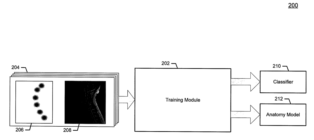 Method and apparatus for detecting anatomical elements