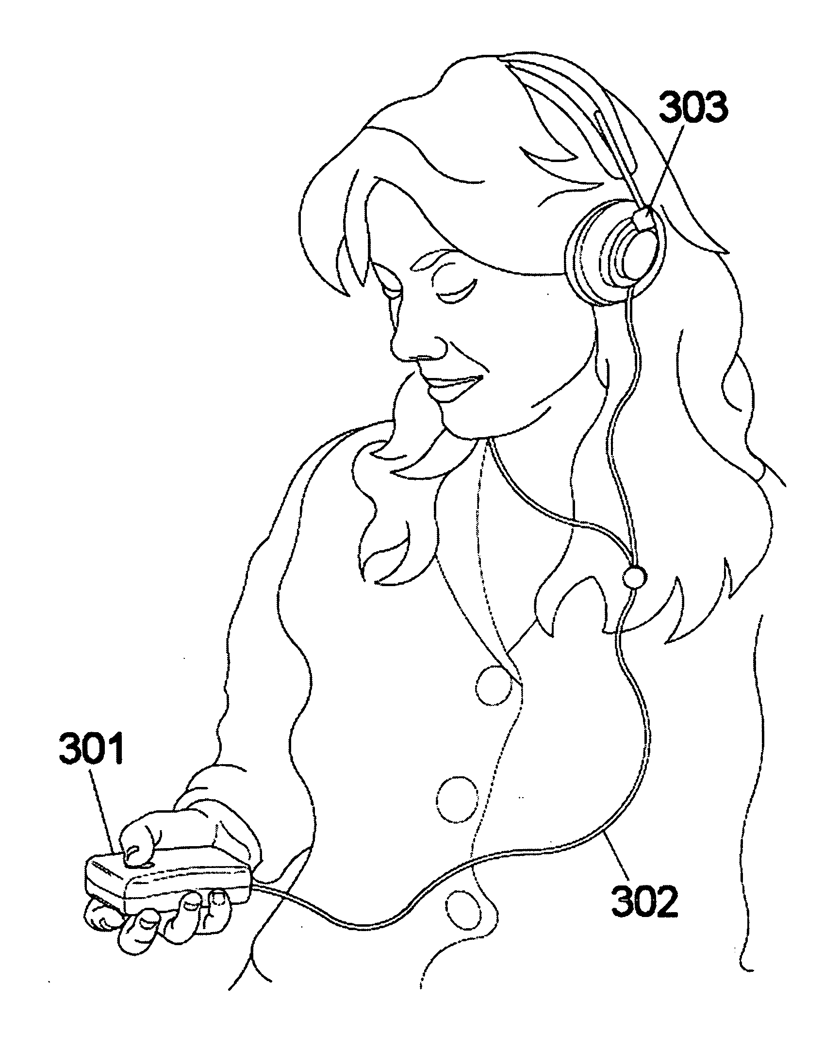 Portable audiometer enclosed within a patient response mechanism housing