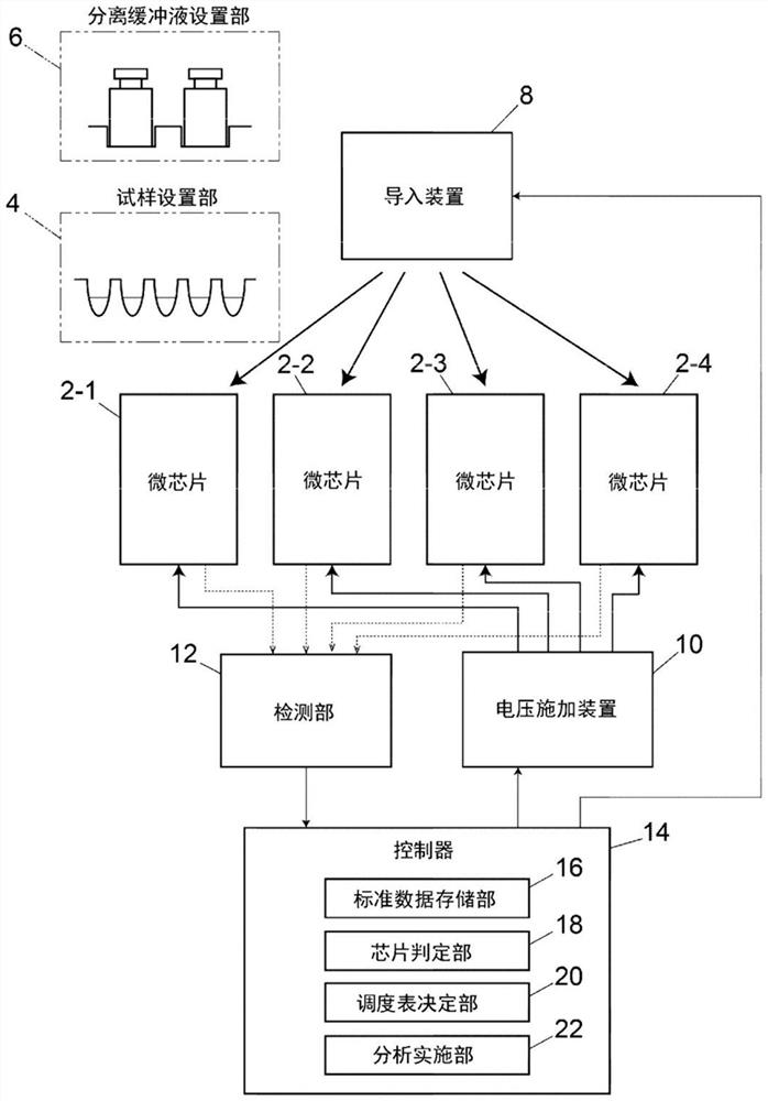 Microchip electrophoresis device