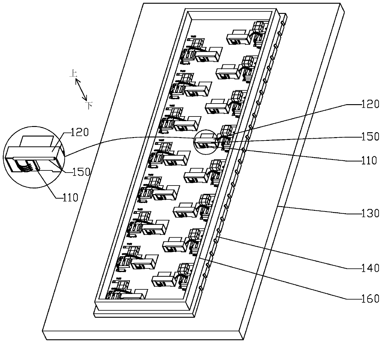 Area array type laser radar optical path system and laser radar