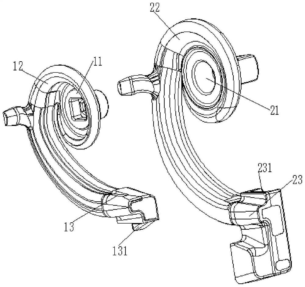 Double sand core positioning device and method