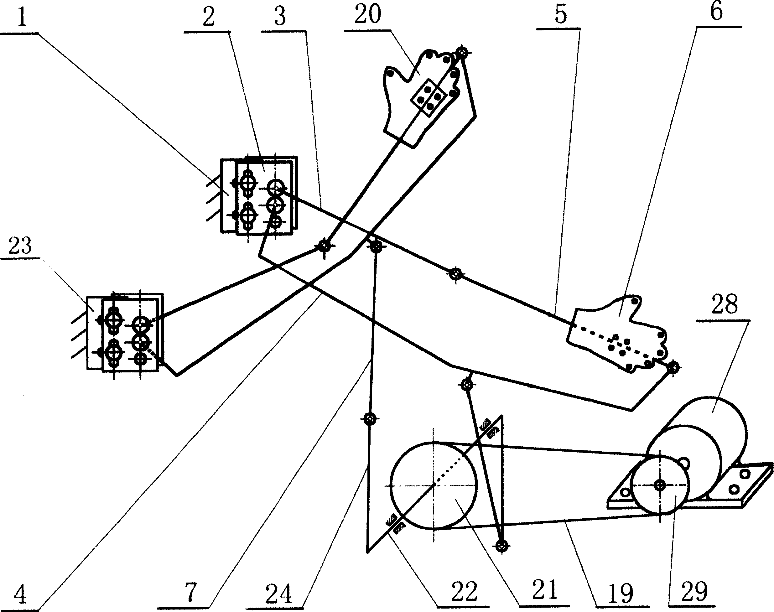 Mechanical limbs assembled robot with function of limbs recovery motion