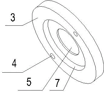 Mould for manufacturing rubber part provided with two flanges