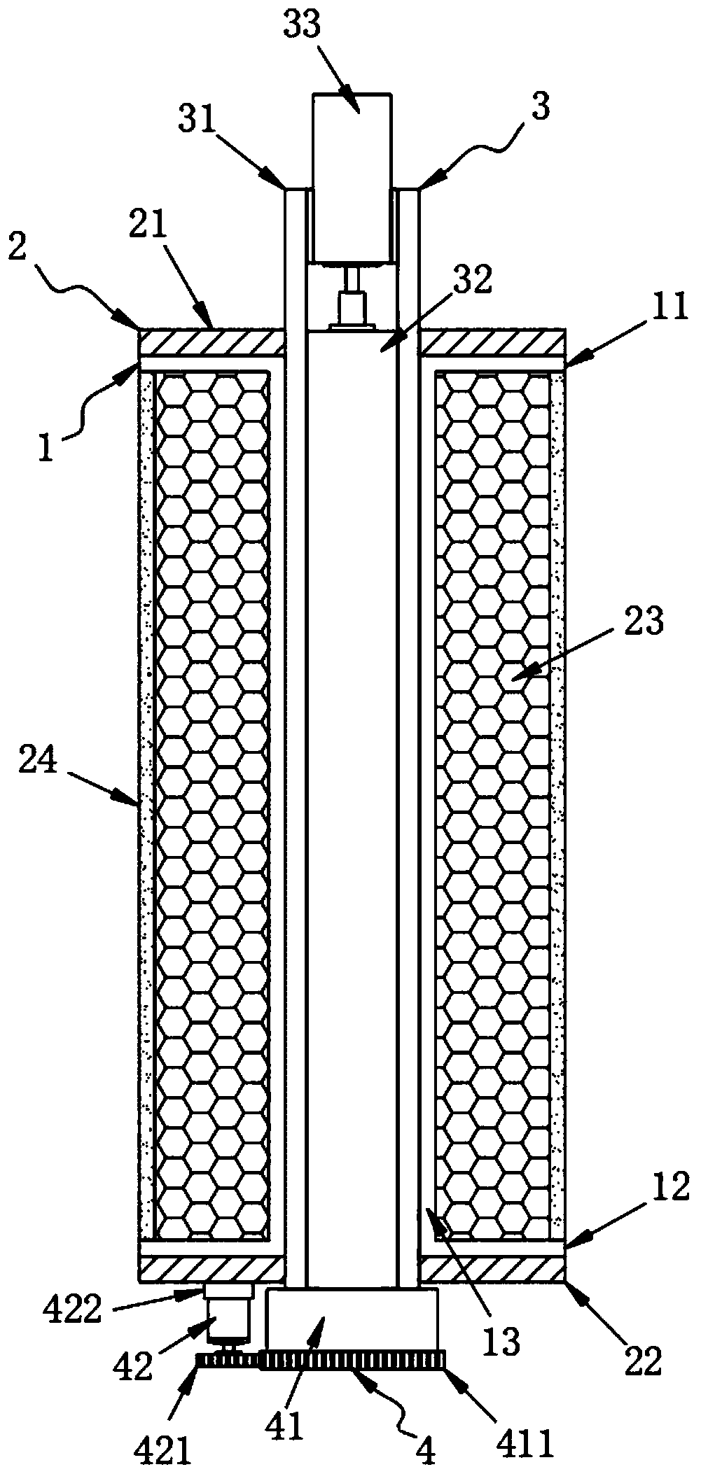 Double-filtration ultraviolet sterilization filter element