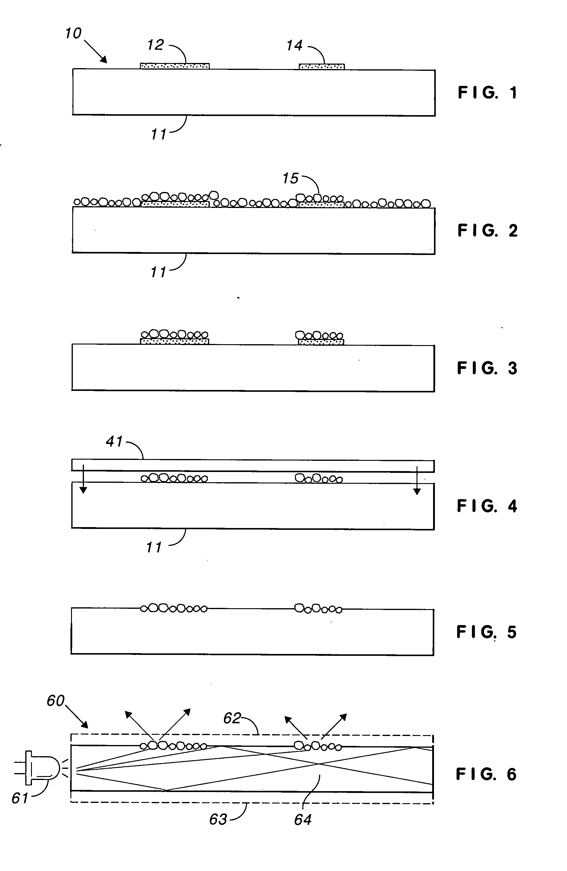 Light guide with imprinted phosphor