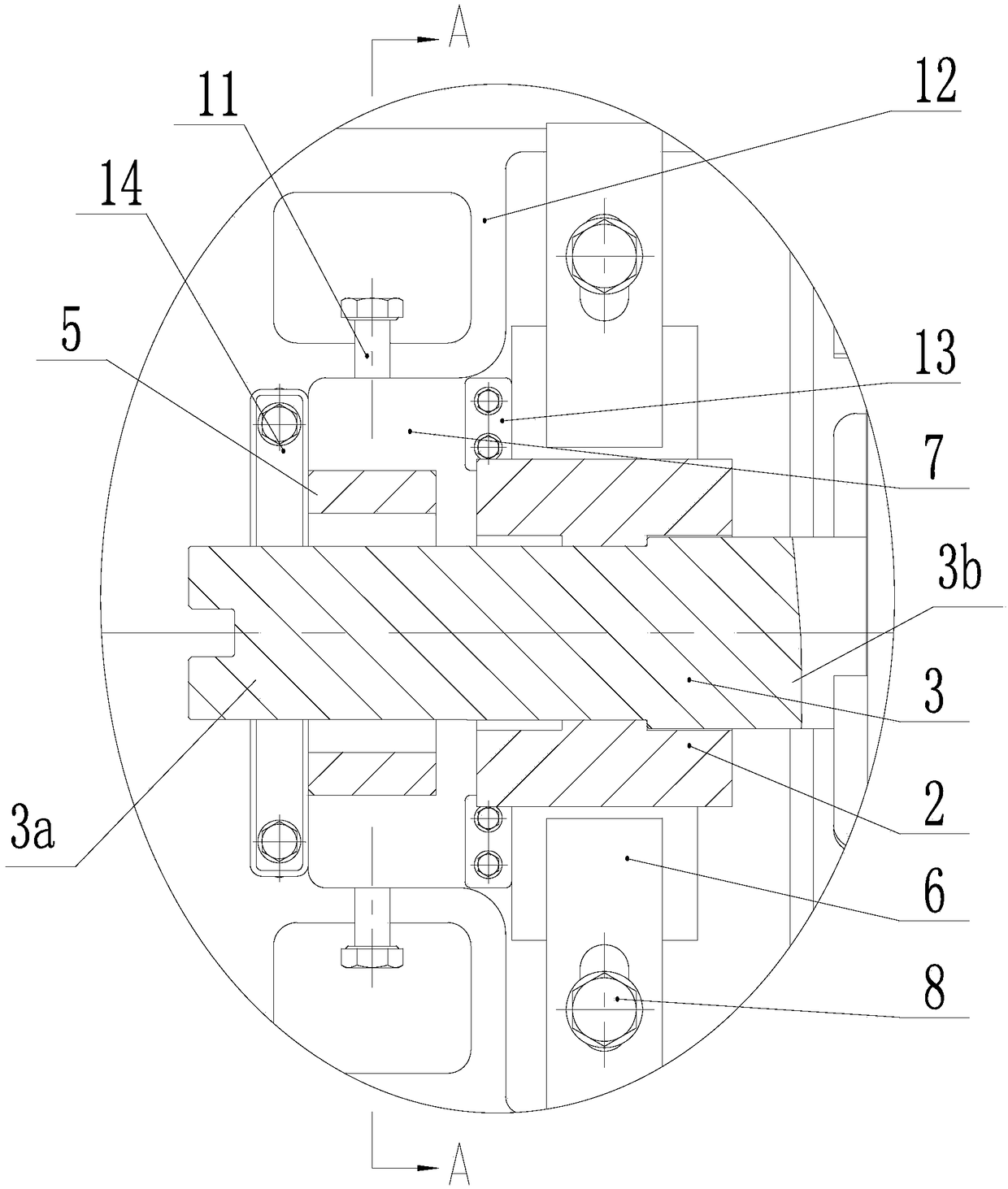 A clamping and positioning method and device for a fan tower