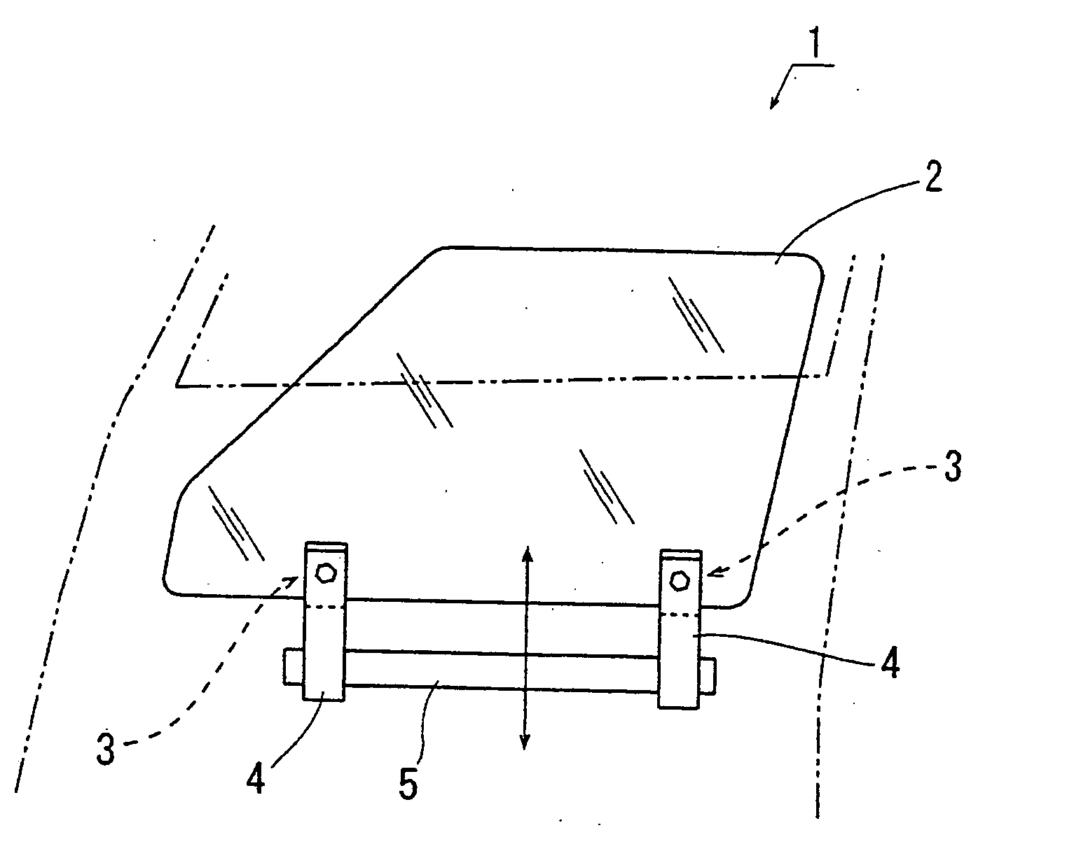 Glass fixing grommet