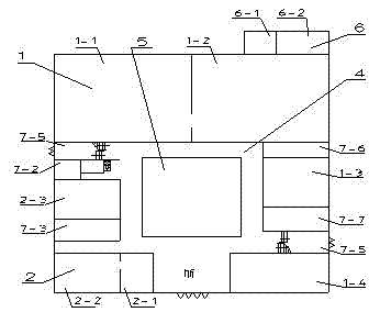 Modular configuration structure of research and development institution building