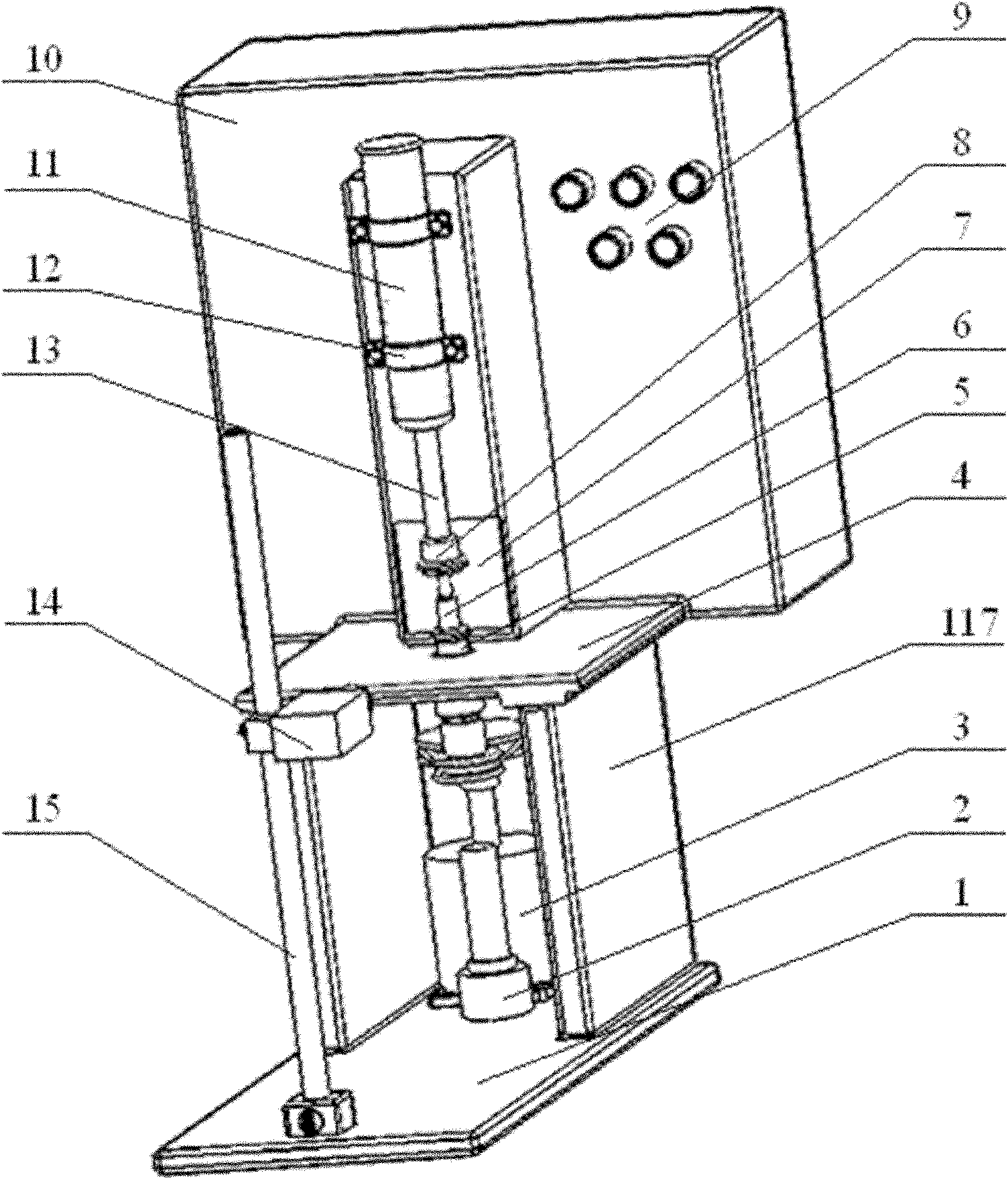 On-line vision detection device for visible foreign matters on transparent bottle appearance and in liquid