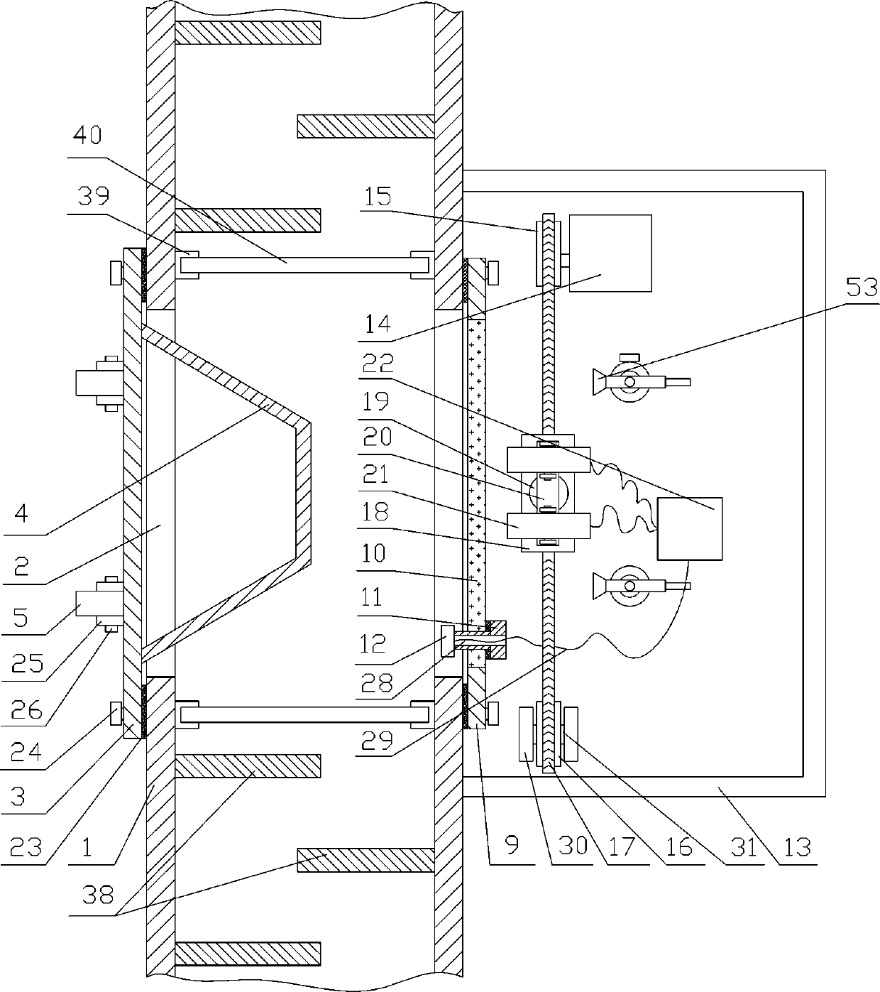 Visual fish passing monitoring system and monitoring method in vertical seam fishway