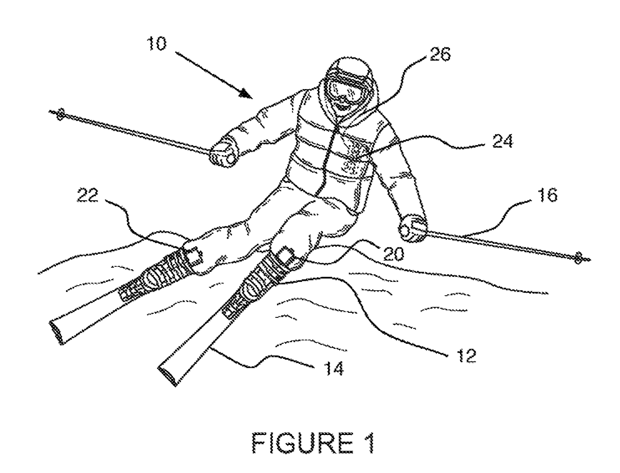 Sport-boot pressure monitor and method of use