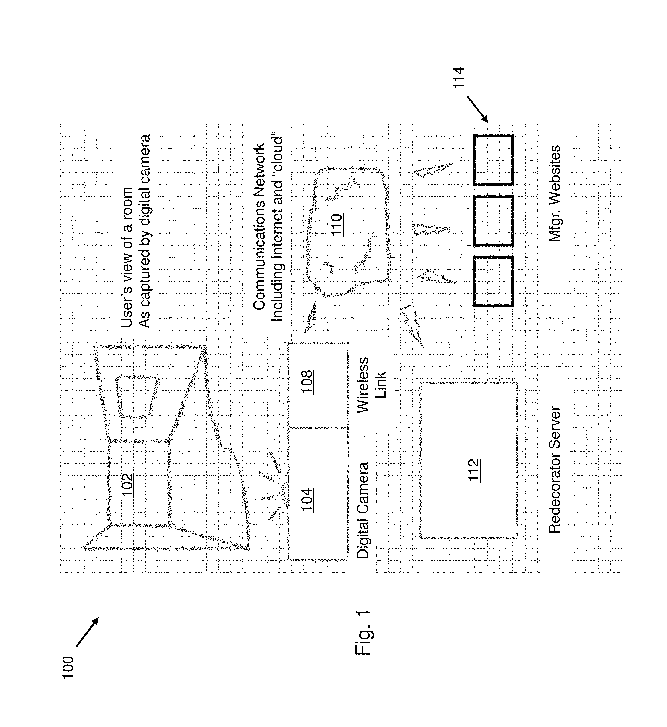 System and method of room decoration for use with a mobile device