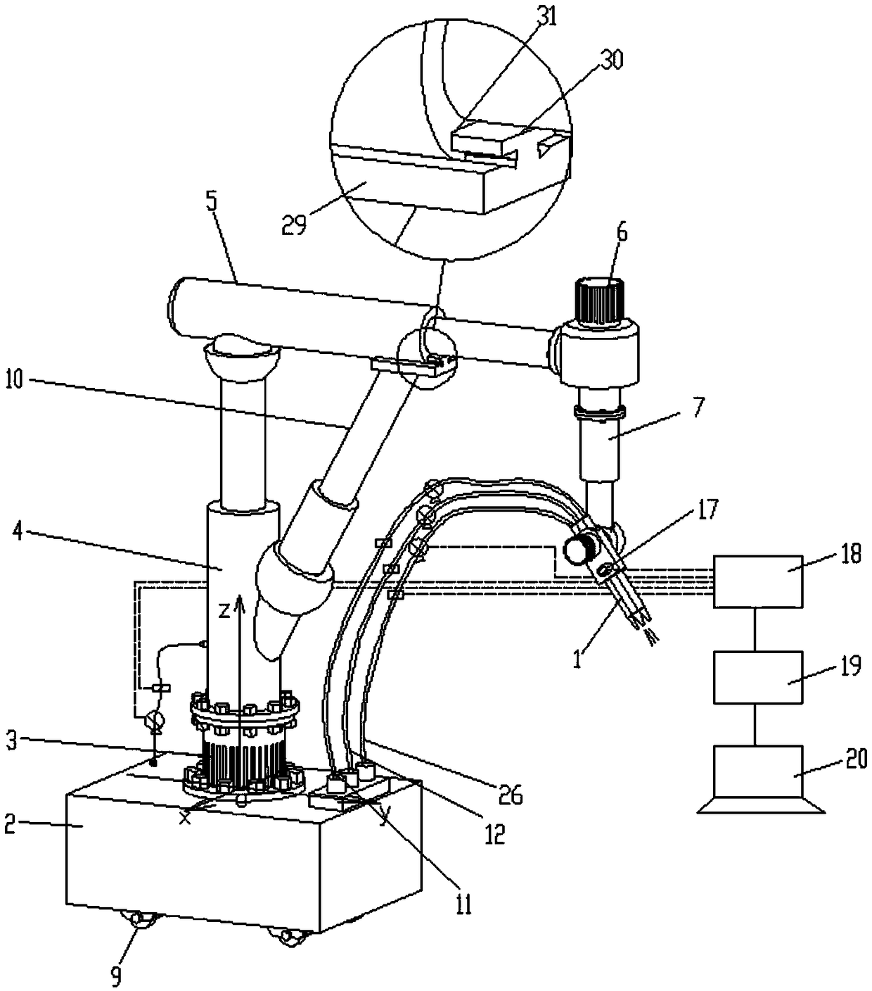 Hyperbaric oxygen chamber 3D printing equipment