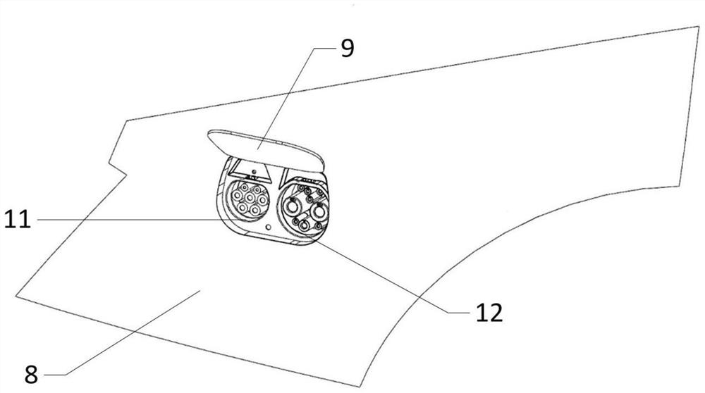 Convertible charging interface assembly and electric vehicle