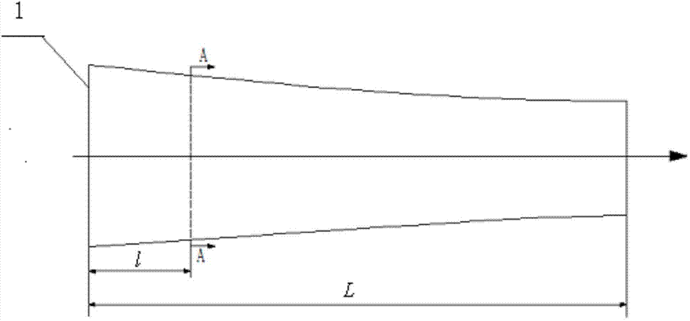 Determination method of fan blade crack position