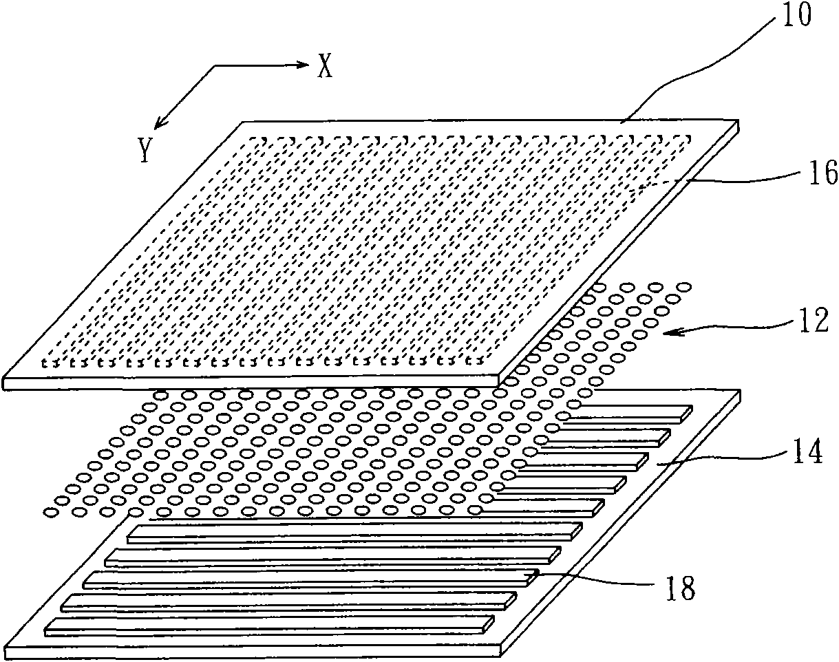 Resistive touch device without perception of color difference