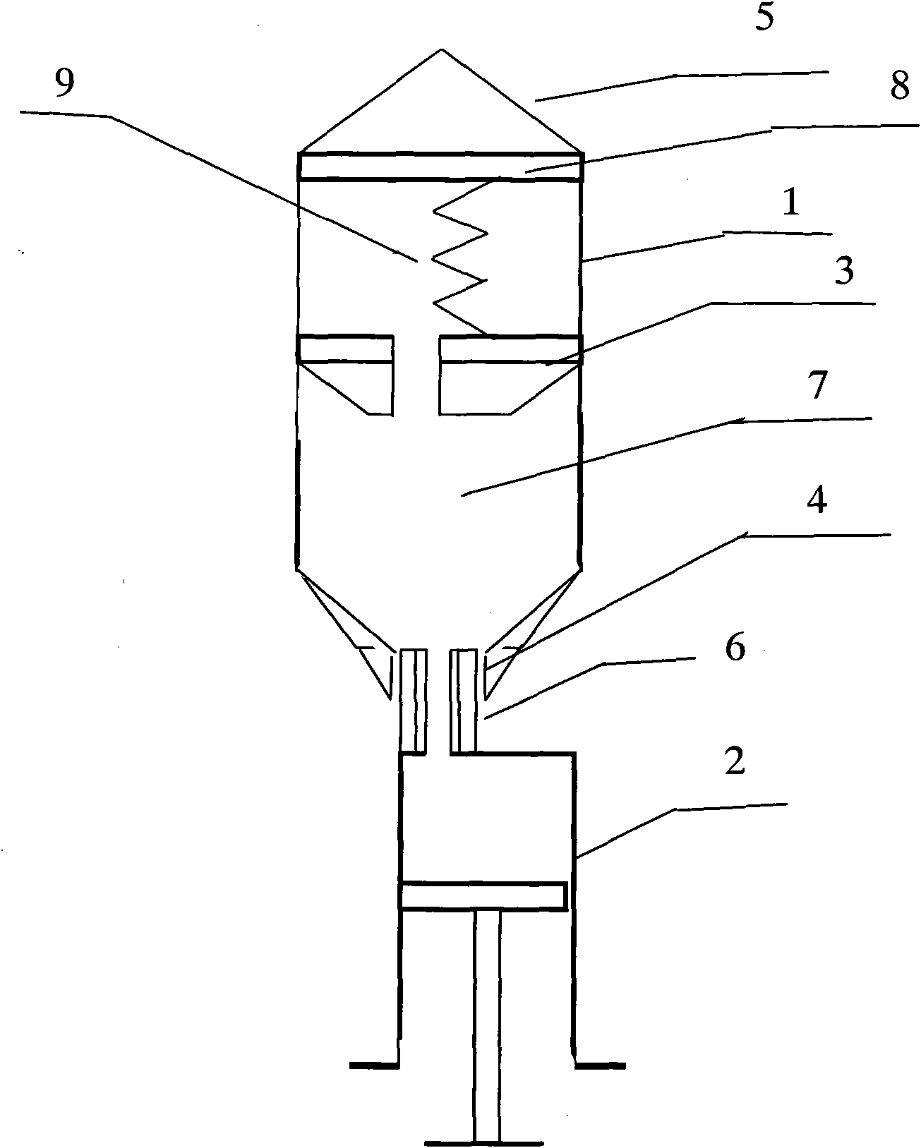 Small water rocket capable of being launched in arbitrary direction