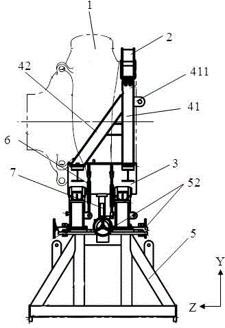 Adjusting tool for welding main pump casing of nuclear steam generator