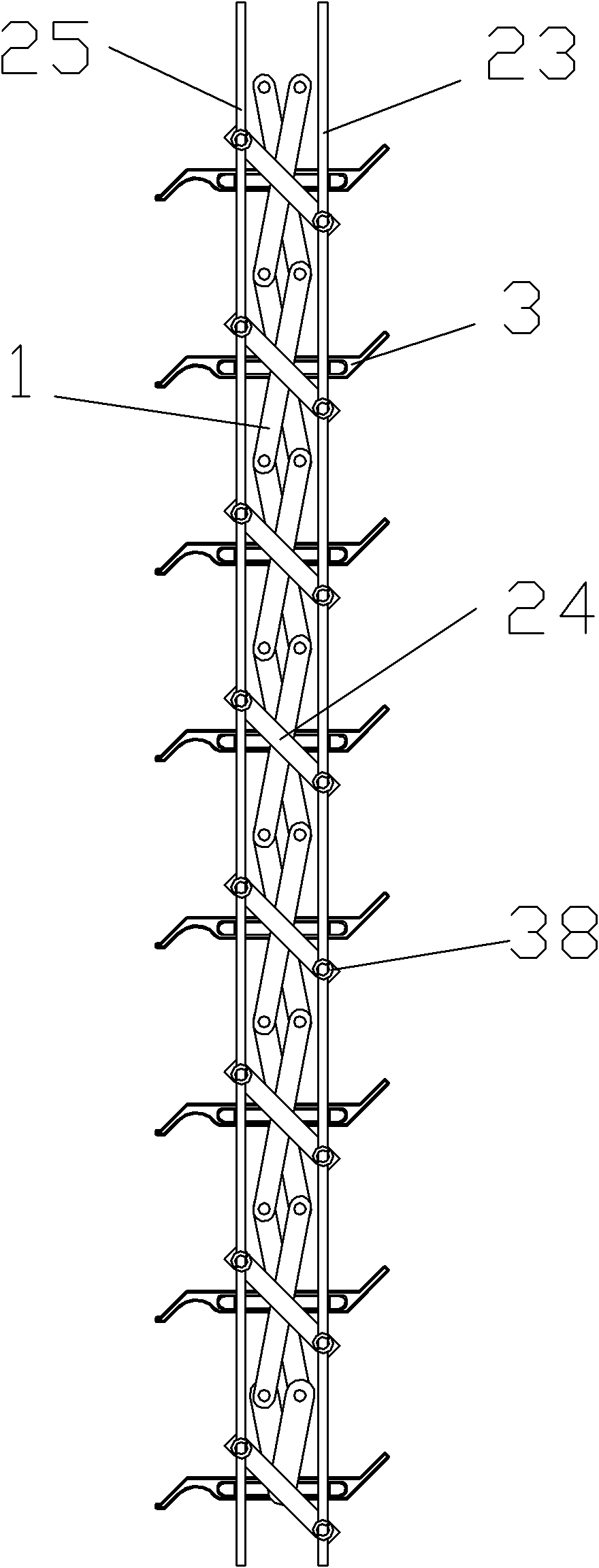 Device for adjusting angles of shutter blades