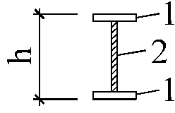 Anti-shock and power-wasting uniform section joist steel and framed girder comprising same