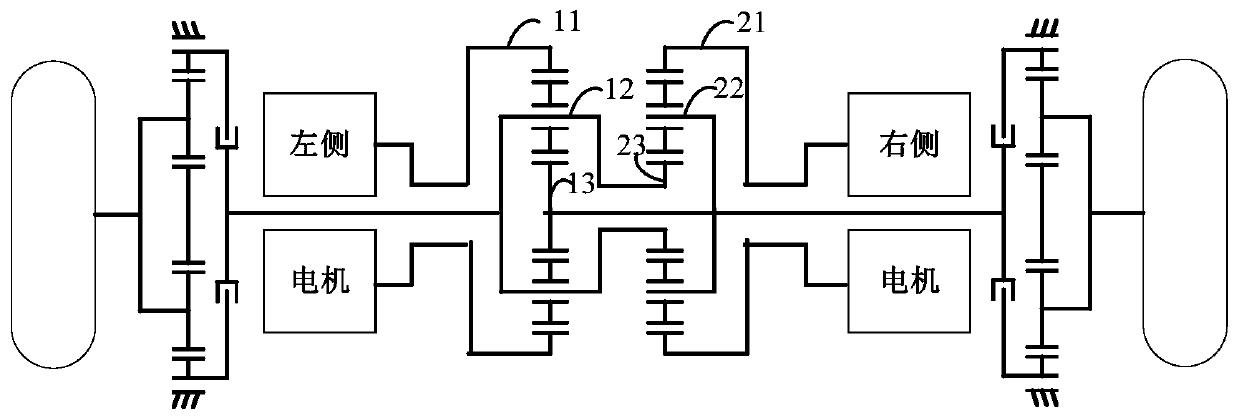 Double-power-source electric drive assembly with load balancing device