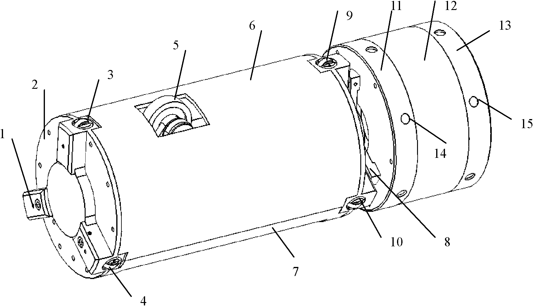 Longhole axis straightness measuring device based on self correction and measurement method thereof