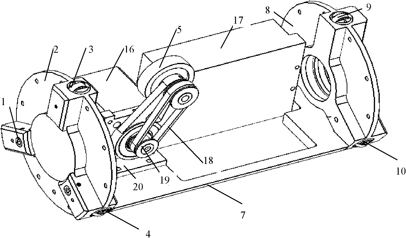 Longhole axis straightness measuring device based on self correction and measurement method thereof