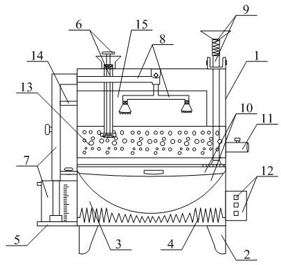 A wet steam generator water-gas mixed sand filter backwashing system