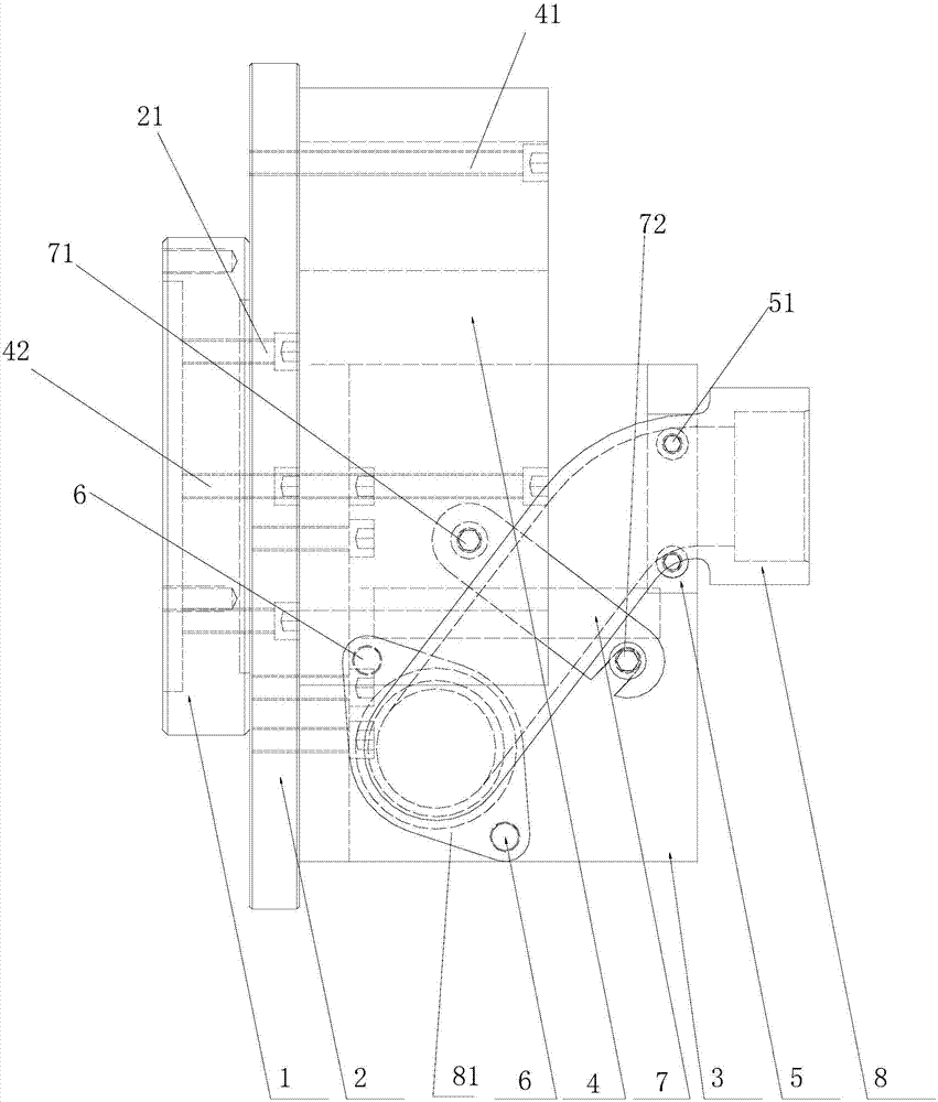 Car pipe piece clamping apparatus