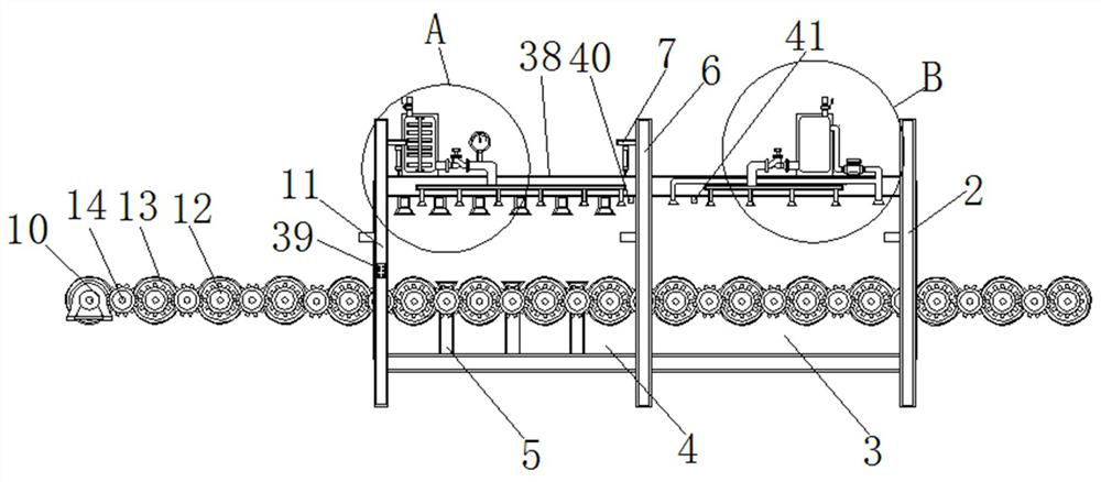 Surface heat treatment device suitable for large-sized metallic object