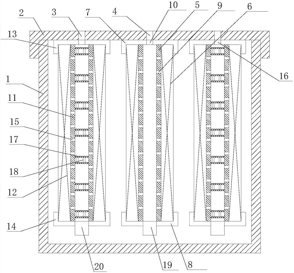 Oil filter with multiple filter elements