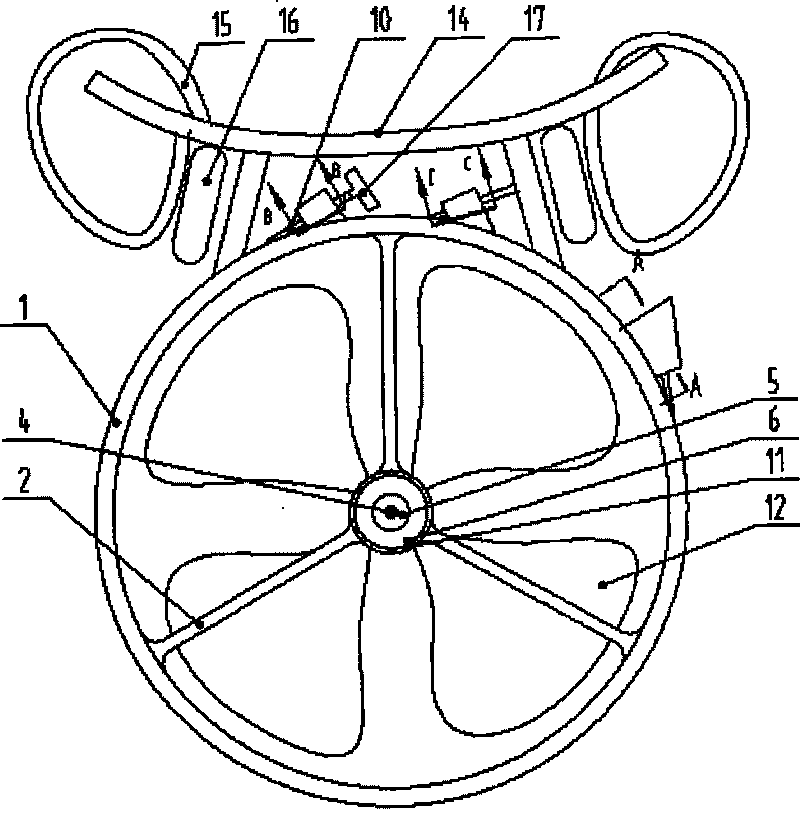 Auxiliary training equipment of swimming