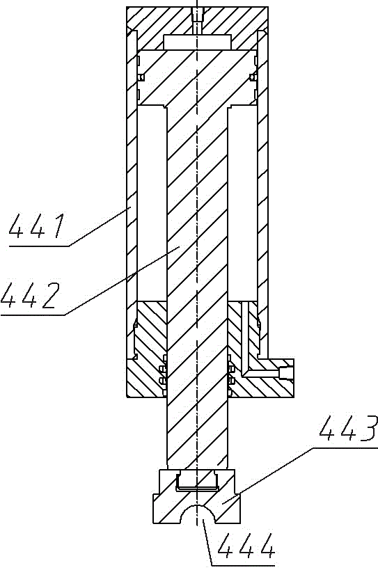 Gear pressing device for drill bit and hot inserting equipment using the device