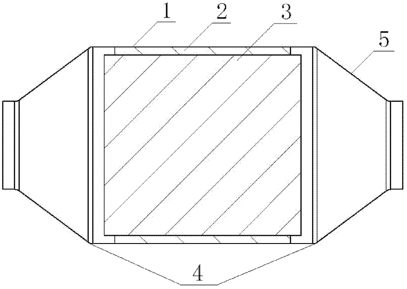 Method for processing catalytic converter for automobile